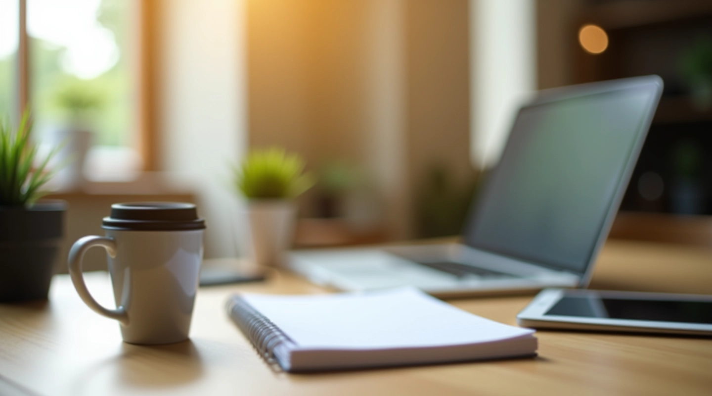 Modern workspace showing freelancer tools and organization setup